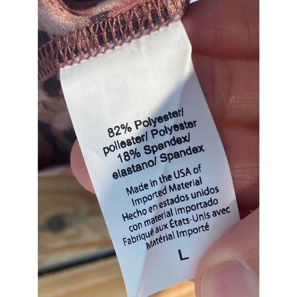 NWT Beyond Yoga Electric Cheetah Swirl Leggings Size Large Women’s Pink MSRP $79 - Picture 7 of 11